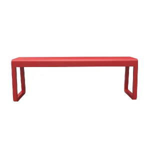 Liam restaurant Bench in red for use in commercial settings.
