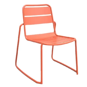 Liam modern chair chair no arm for restaurants in orange colours