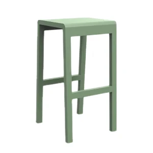 Liam cafe Stool T in green colour