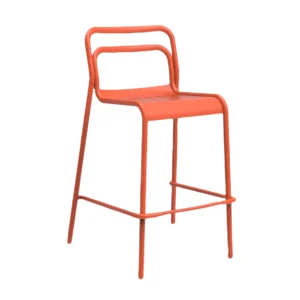 Nainai cafe Stool in orange colour