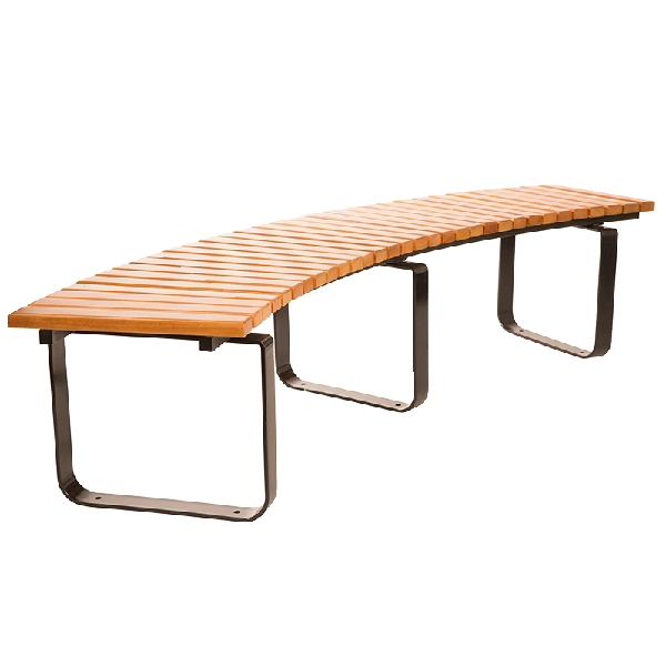 Bench for use in commercial settings such as restaurants, cafes, bars, or hotels. They are typically made of durable materials.