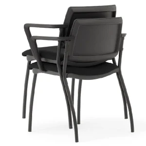Chair for use in commercial settings such as restaurants, cafes, bars, or hotels. They are typically made of durable materials.