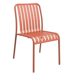 Zita lala chair for restaurants in orange colours