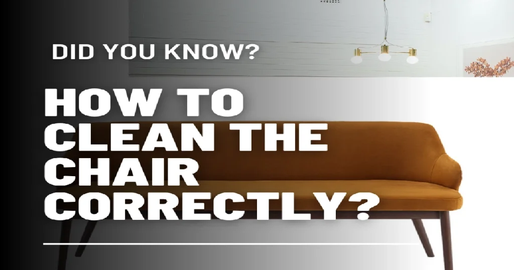 How to clean the chair correctly? The Big Chair Company