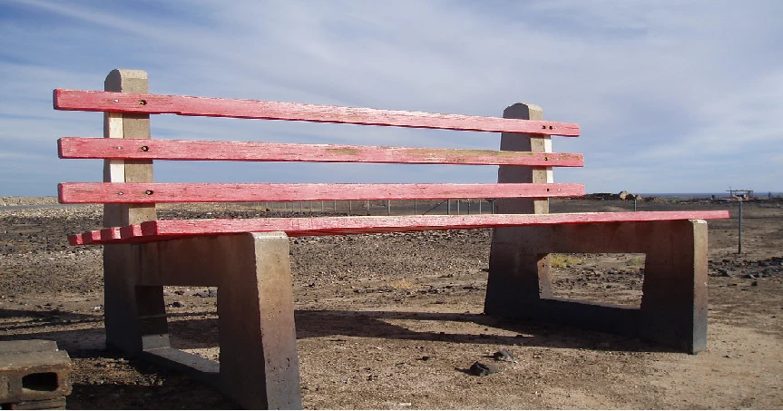 The Big Bench in Broken Hill in NSW, Australia