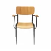 Evangelo Oak Arm Chair cafe chair