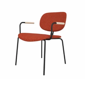 Orlando Cafe Arm Chair restaurant chair red colour