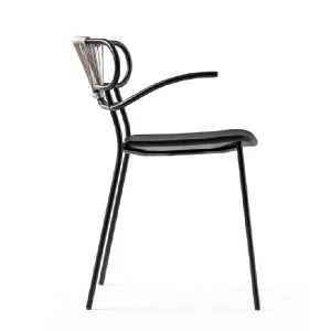 Cesare Arm Chair Wavy Line hospitality chair