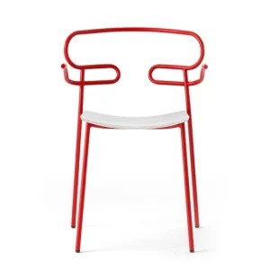 Cesare Arm Chair Wavy Line ST commercial chair