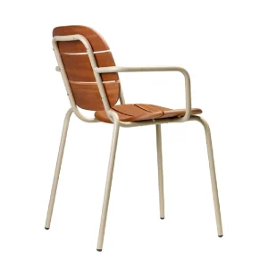 Giacobbe Wood Arm Chair cafe chair