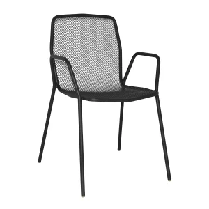 Oddone Black Chair for restaurant