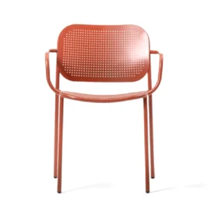 Paolo Dot Arm Chair restaurant chair red