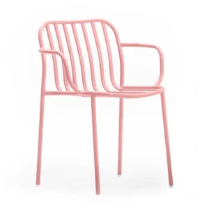 Paolo Line Arm Chair restaurant chair pink